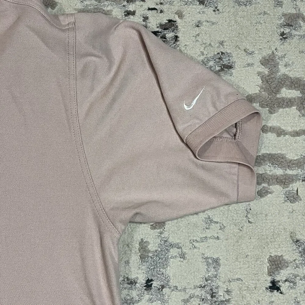 Vintage Nike Golf Dri-FIT Polo Shirt XL Pink Y2K Tiger Era Cotton Blend Swoosh